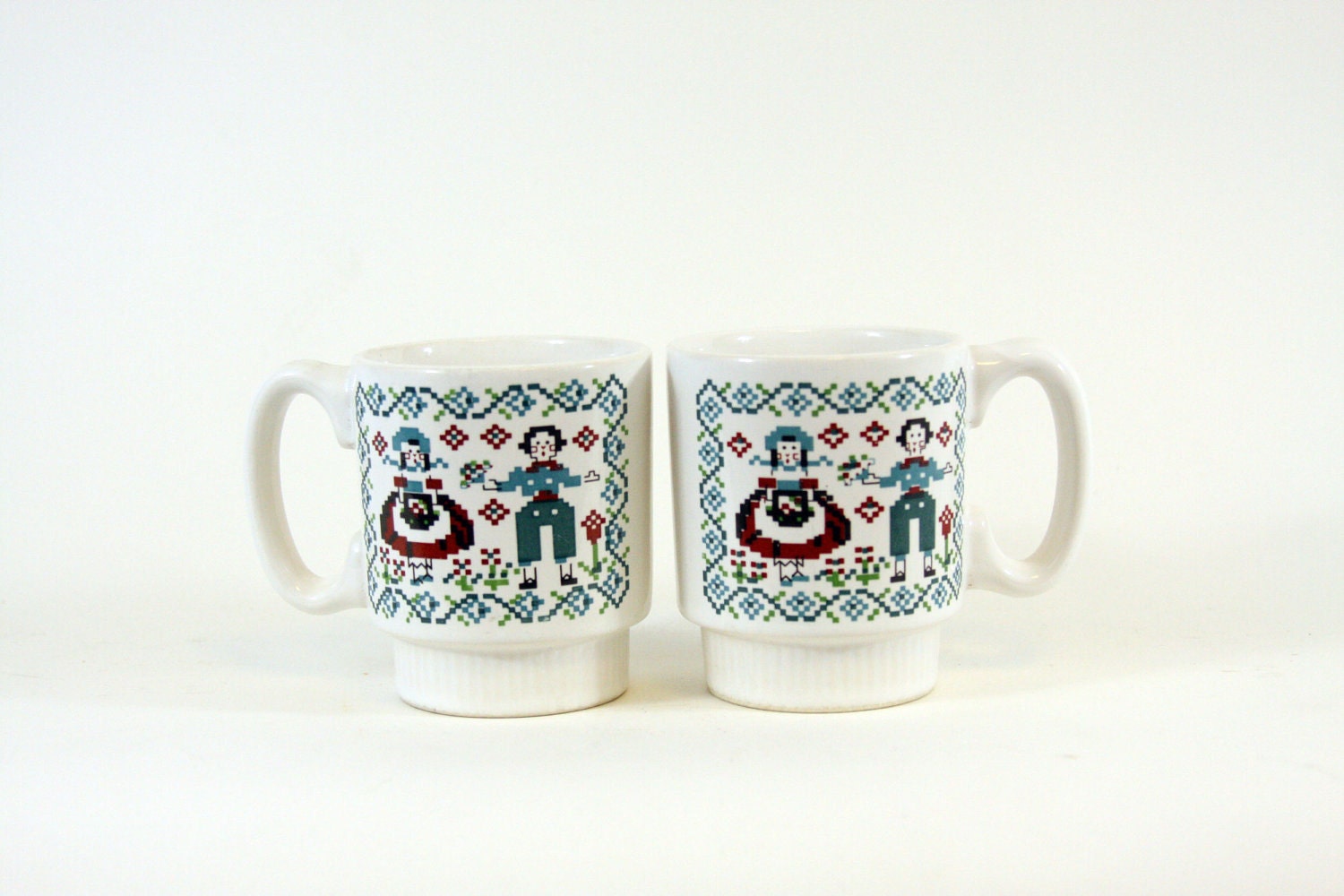 PFALTZGRAFF Dancing figurine cups.