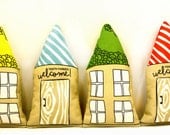 Tiny Tooth Fairy Pillow for kids - Colorful - Eco-Friendly - Ships 3 days from order- soft toy- childs gift- little house