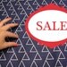 100% Quilting Cotton - Original design - "Dancing Triangles" ( Full yard)