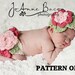 pattern 132 Fancy diaper cover and headband set pattern- 4 sizes