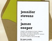 Jennifer and James Wedding Invitation Set
