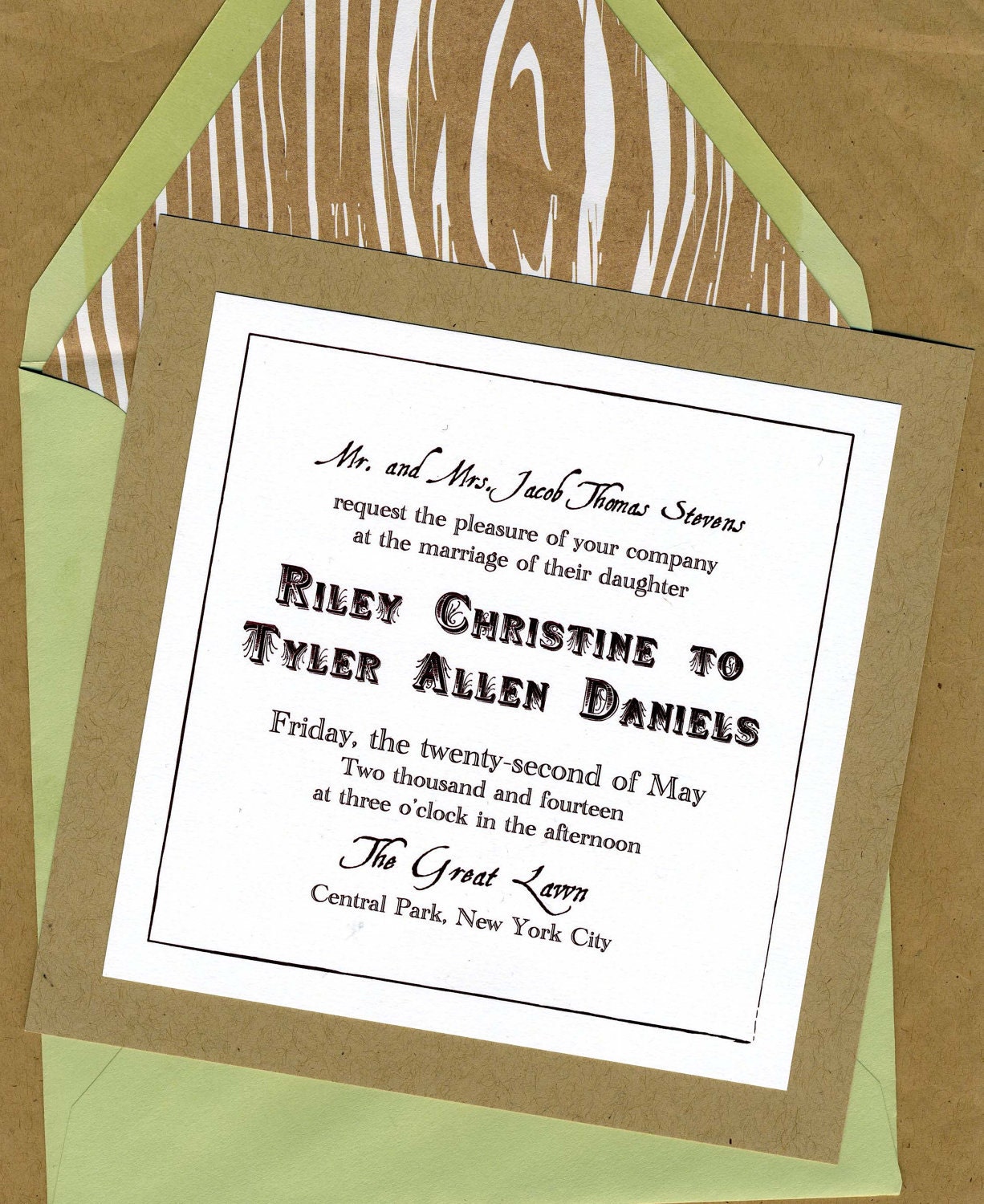 Riley & Tyler Wedding Invitation Set