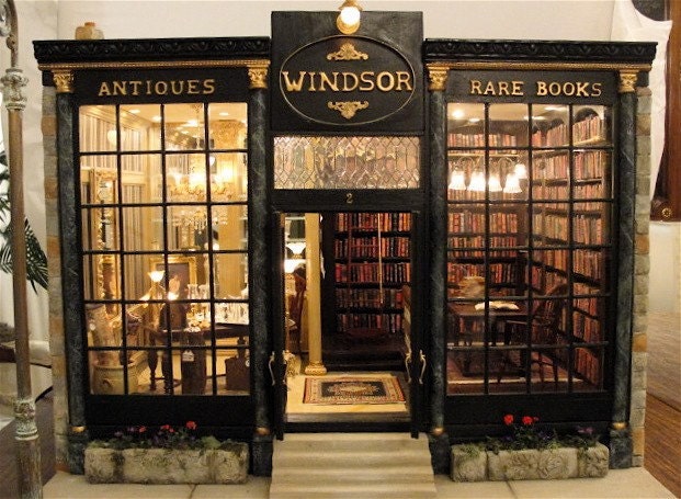 Windsor Shoppe twelfth scale antiques and rare books store