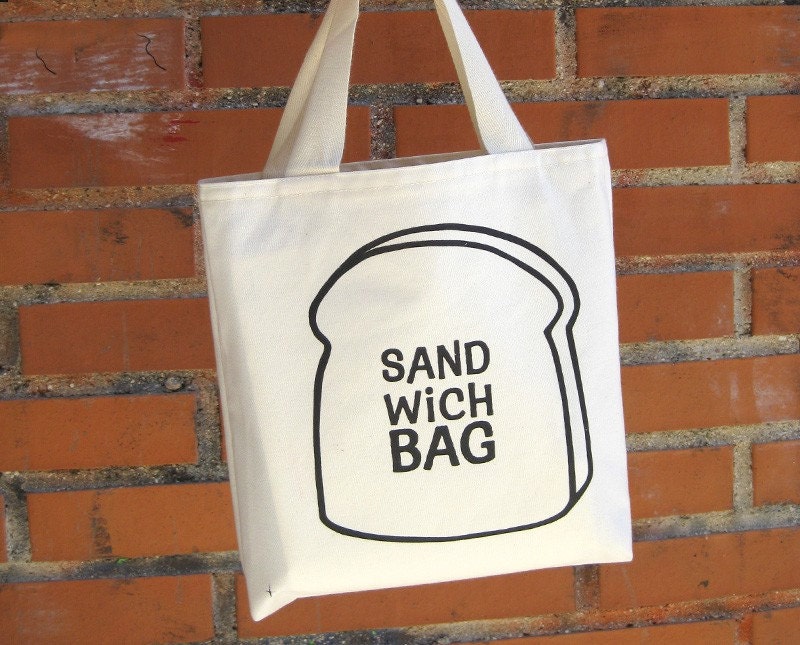 Cotton canvas tote bag SANDWICH BAG