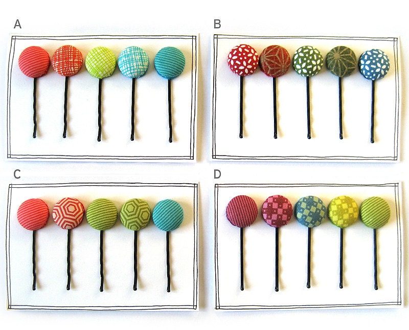 Fabric Hair Pin - Hair Accessories - Bobby pin