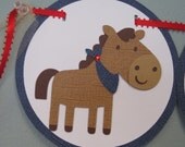 ROOTIN' TOOTIN' COWBOY Custom Name Banner Made to Order