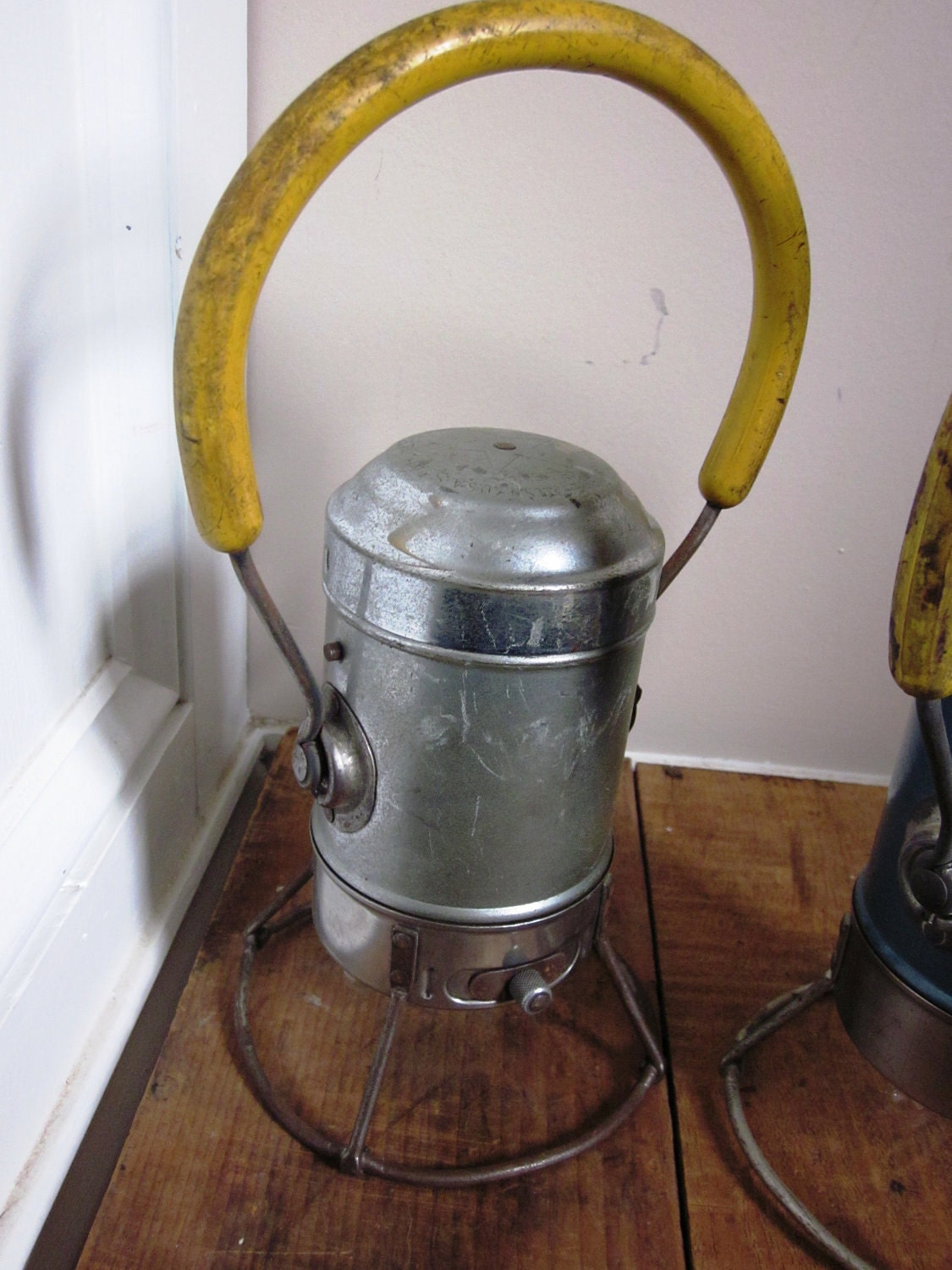 Vintage Industrial Silver Railroad Light