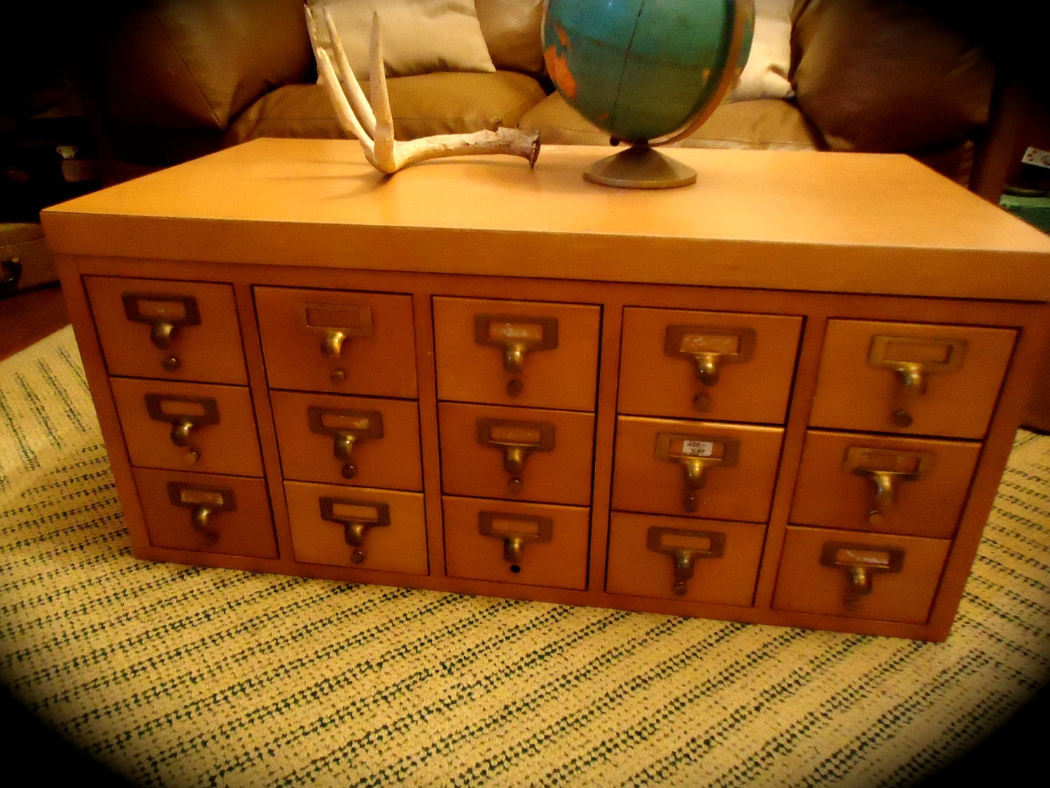Reserved for Kathy Vintage Library Card Catalog File