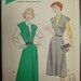 1950s Rockabilly V Neck Dress and Blouse UNCUT Sewing Pattern Butterick 5904 Bust 35