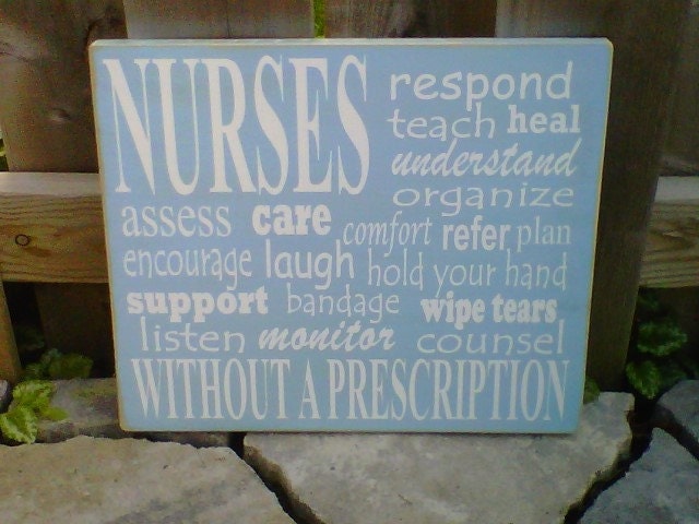 Nurses wooden sign by dressingroom5