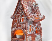 Candle Holder, Ceramics, Home Decorating, Cozy House, Gingerbread House