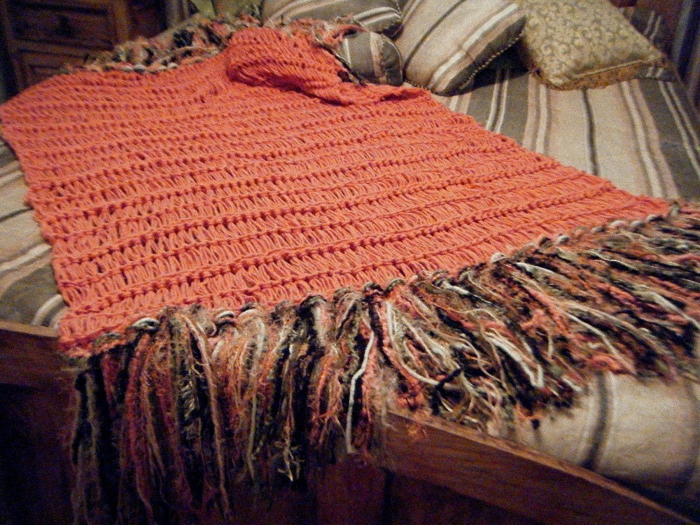 Fringe Throw Home Interiors Design Decor Blanket. Afghan Lap Warmer, CHOOSE COLORS, a Few Ideas Shown