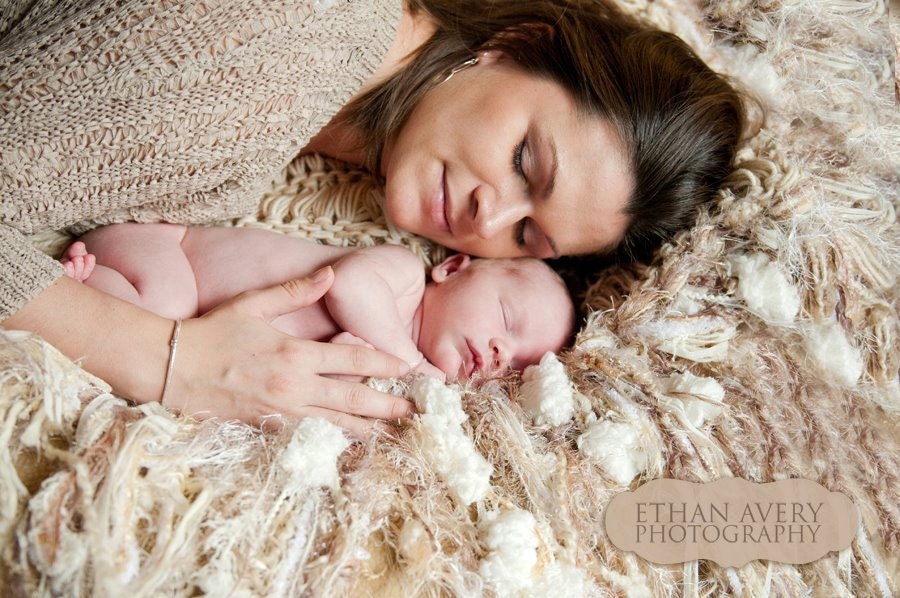 Push Prize Afghan Home Decor Throw Blanket. New Moms Push Present Gifts for New Mother Gift