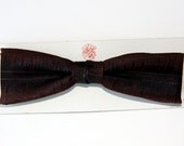 No Rules Black and Brown Clip On Bow Tie