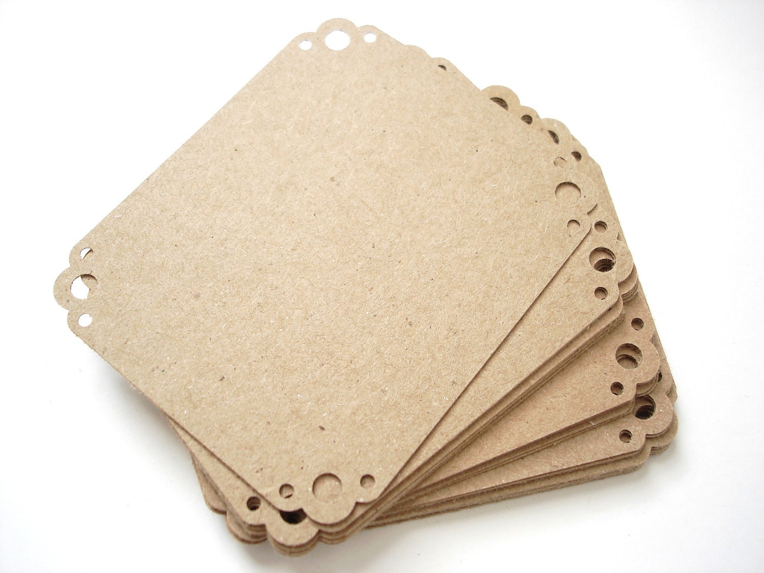 25 Kraft Blank Bracket Cards, Scrapbooking, Journaling, Tags, Escort Cards, Embellishment, Favor Tags - No745