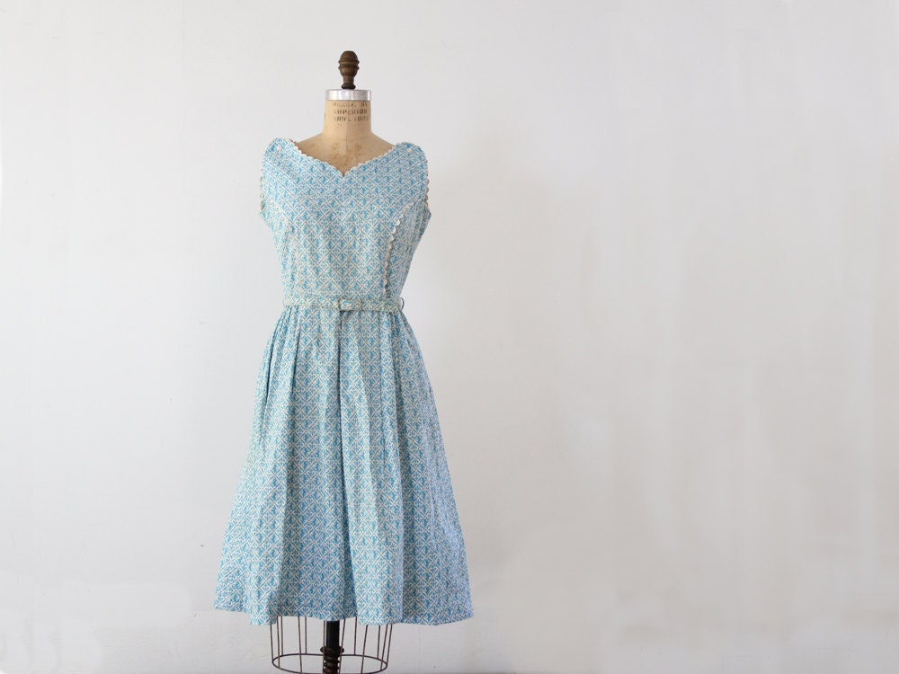 1950s dress // Vintage Garden Party Dress