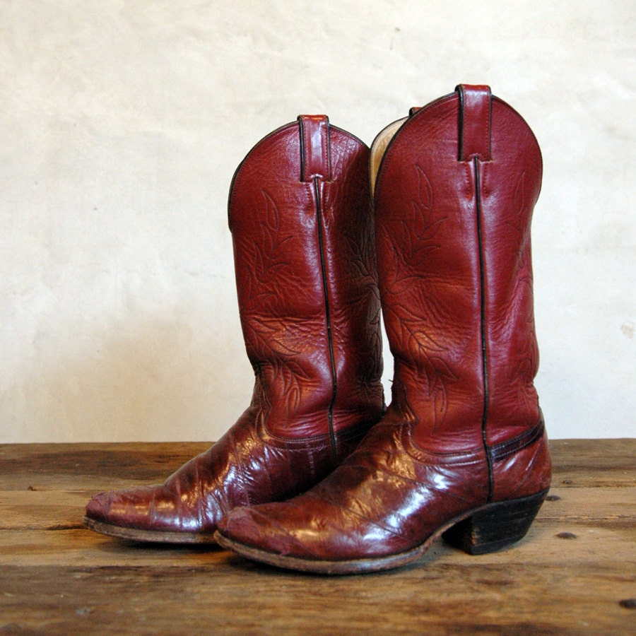 Justin - Vintage 70s Western Boots - Women's 8
