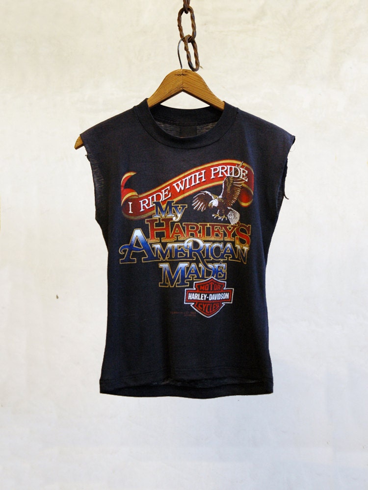 1980s Harley Tee / Vintage Harley Davidson Tank Top