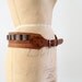 1960s Leather Belt // Ammunition Belt // Vintage Leather Ammo