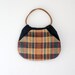 1980s Plaid Bag // Vintage Madras Print Purse