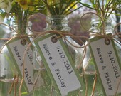 Unique Wedding Favor - Bride & Groom Names w/ Wedding Date