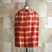 vintage 60s mod plaid cape coat m / l