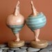 Folk Art Primitive Swimmer Diving Couple Valentines Day
