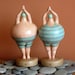 Folk Art Primitive Swimmer Diving Couple Valentines Day