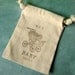 5 Personalized Baby Shower Favor Bags - Baby Buggy -  Hand Stamped Muslin