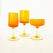 1970's Orange Glassware