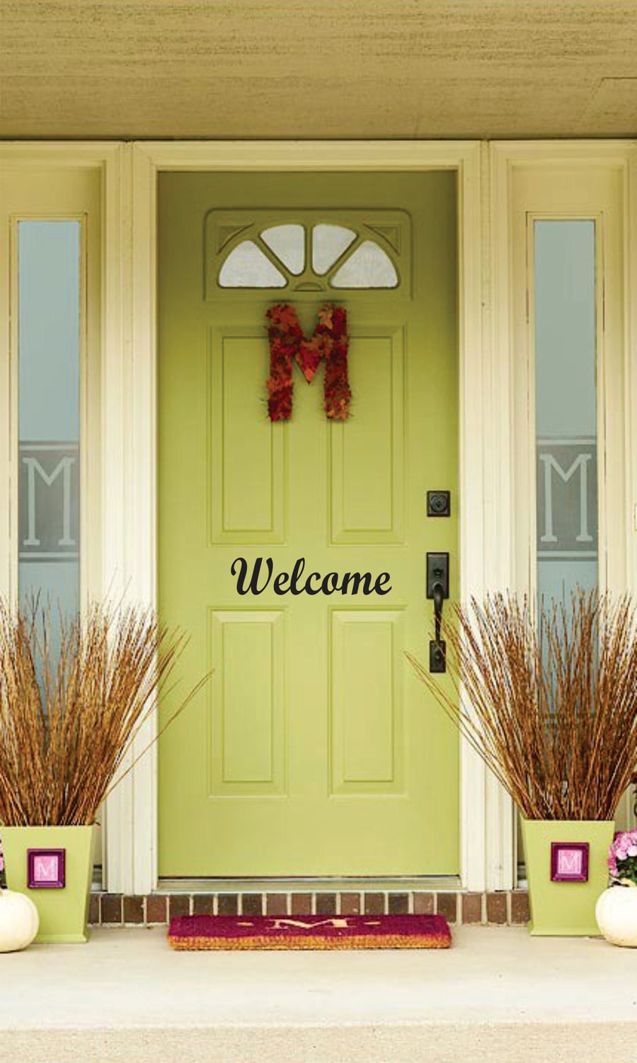 WELCOME Vinyl Front Door Decal