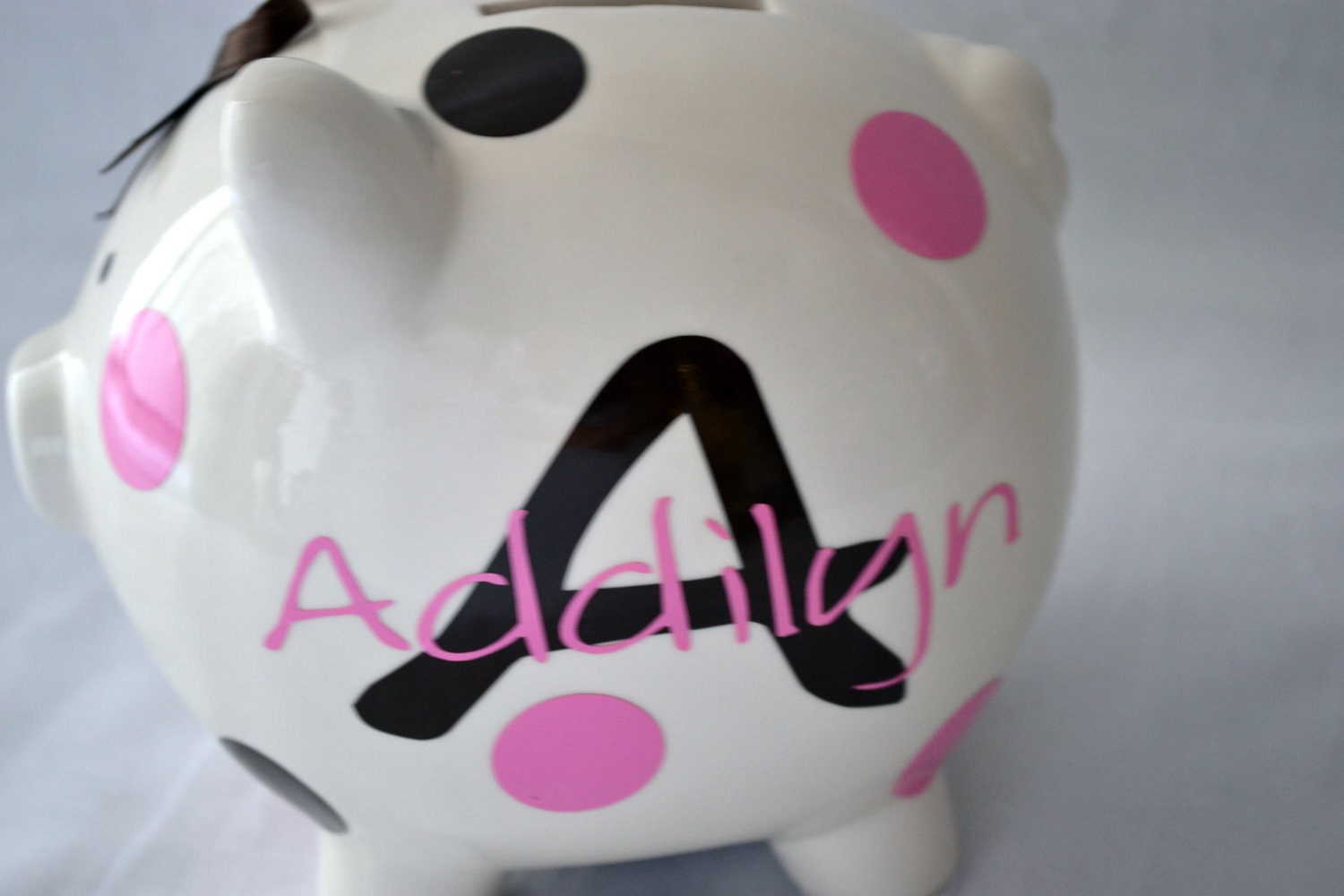 Large Ceramic Piggy Bank - Personalized