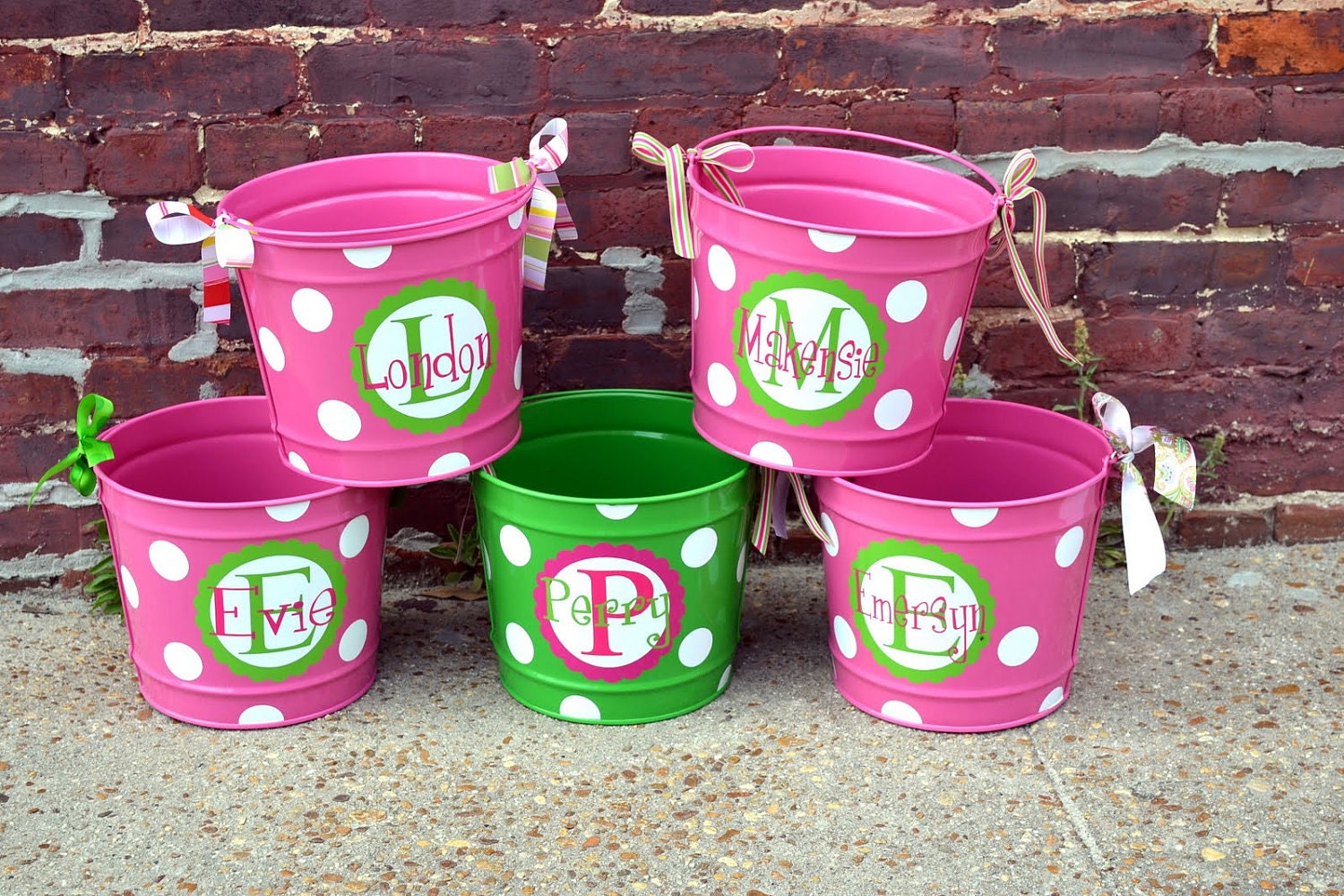 BUBBGLEGUM PINK 10 Quart Bucket - Easter Basket Pail - Halloween Candy Bucket