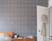 Wall STENCIL - Modern Pattern - Reusable MOD Stencil for walls - Easy DIY Home Decor