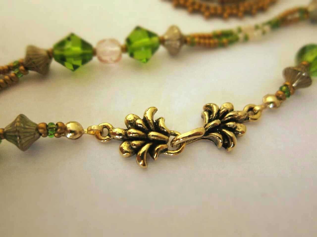 SALE Bohemian Art Nouveau Pendant Necklace