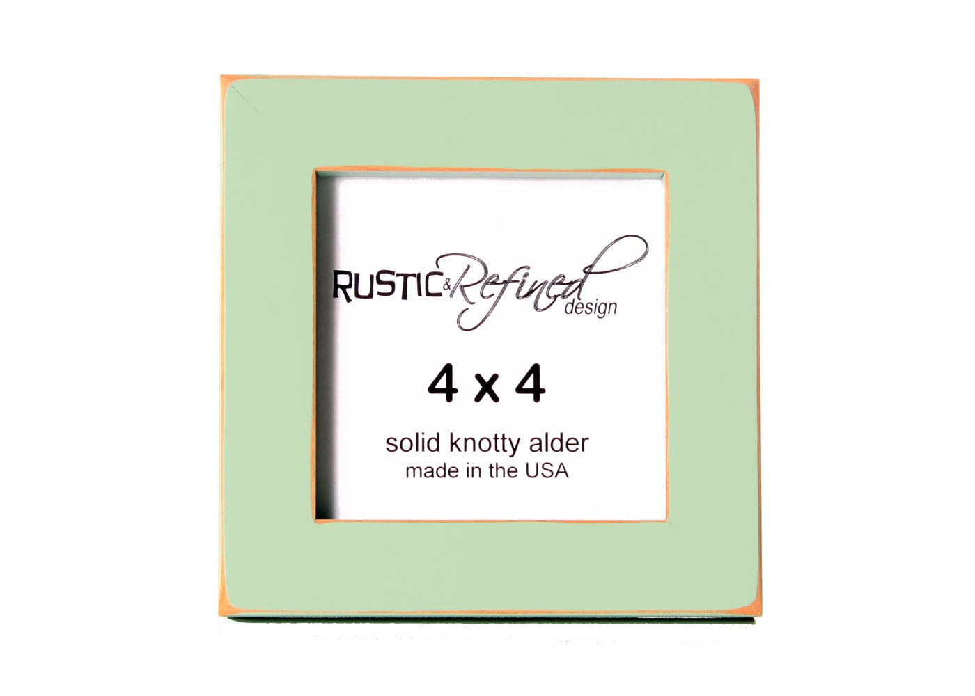4x4 square picture frame - Sea Foam Green