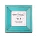 4x4 square picture frame with 1.5" width border - Turquoise