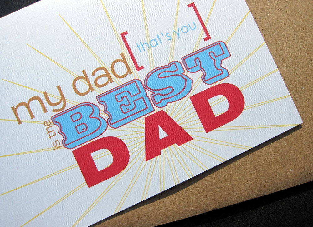 BEST Dad: Single Card