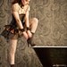 ISIS STEAMPUNK Copper Taffeta Short Bustle By gothic Burlesque