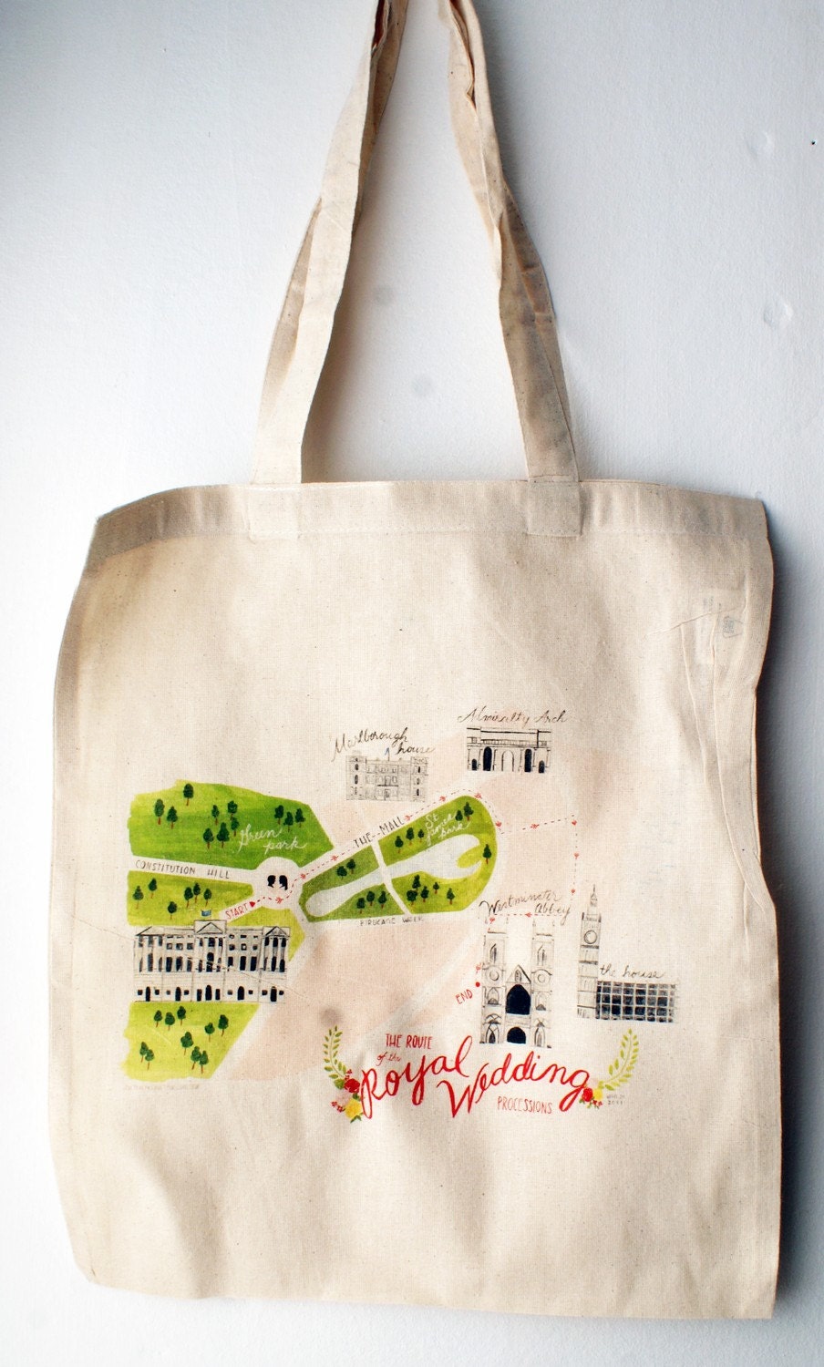 commemorative tote bag of royal wedding procession CLEARANCE