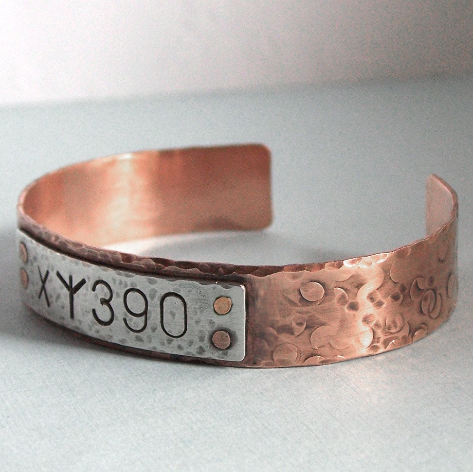 Azkaban Cuff Bracelet - Sirius Black - Hand Stamped Sterling Silver and Copper