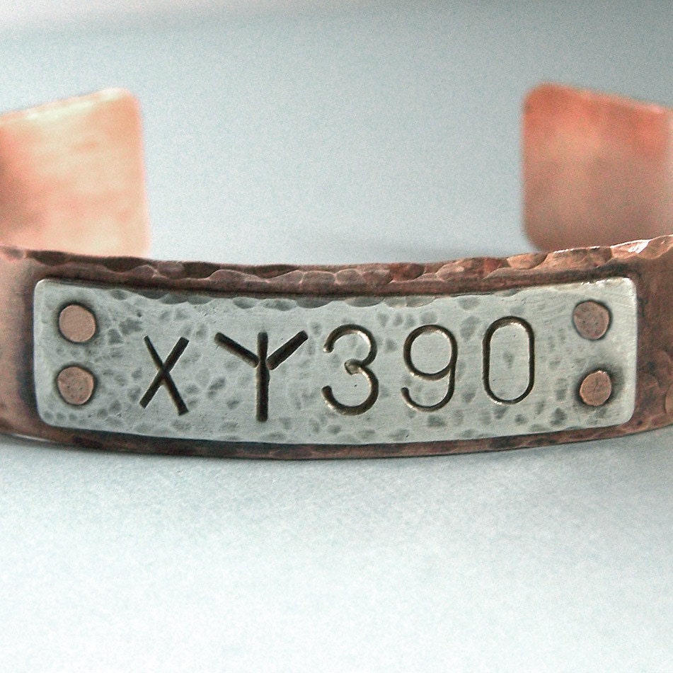 Azkaban Cuff Bracelet - Sirius Black - Hand Stamped Sterling Silver and Copper