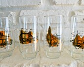 1960's European cityscape tumblers