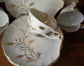Vintage Lefton China Lunchen Plates and Cups