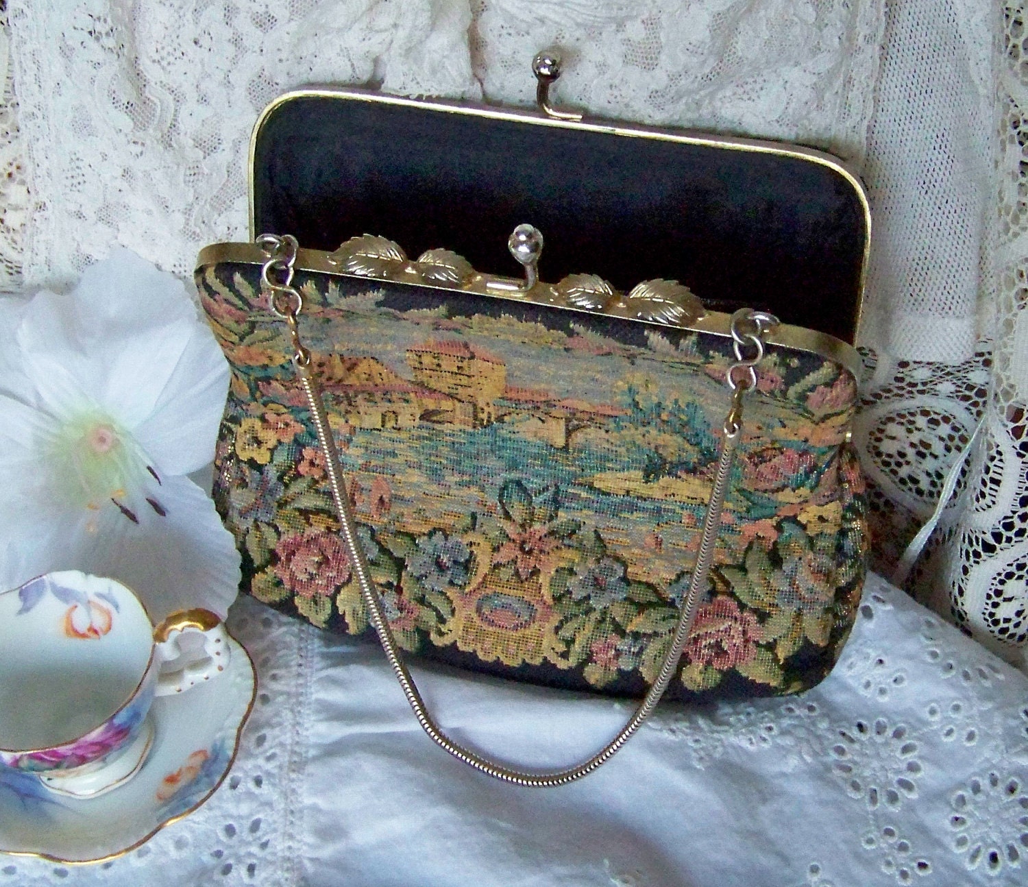 Vintage Tapestry Purse