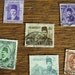 Vintage Postage Stamps Egypt 1940s