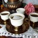 Espresso Brass Serving Set Italy