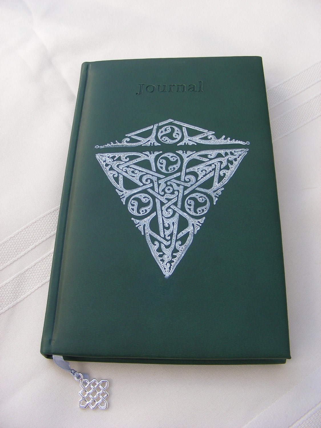 Beautiful Writing Journal Celtic Knot Leather Like Handcrafted Diary Ruled Notebook 5 1/8" x 8 1/4"