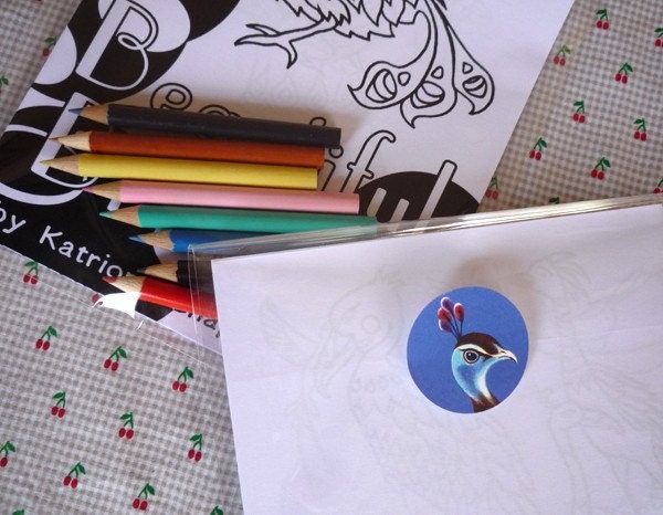 Beautiful Birds colouring book