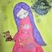 The Paper Doll Journal Nr5  artwork covered journal/notebook/sketchbook/altered book